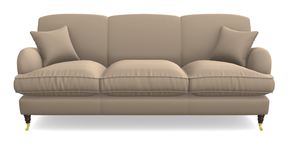 Product photograph of Kentwell 4 Seater 3 Hump Sofa In House Velvet - Linen from Sofas and Stuff Limited