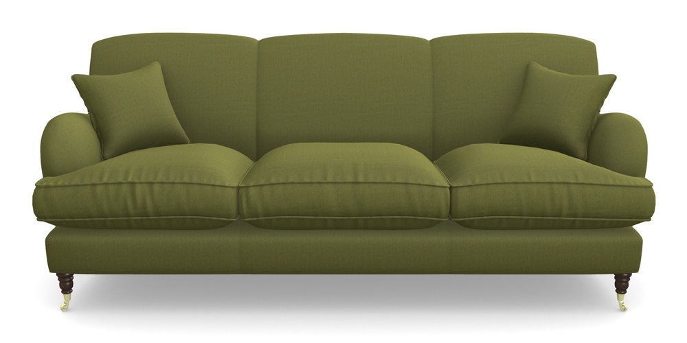 Product photograph of Kentwell 4 Seater 3 Hump Sofa In House Velvet - Olive from Sofas and Stuff Limited