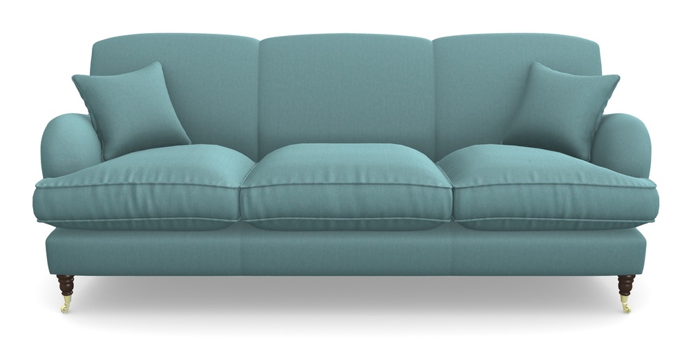 Product photograph of Kentwell 4 Seater 3 Hump Sofa In House Velvet - Wedgewood from Sofas and Stuff Limited