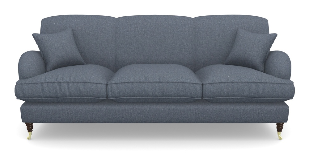 Product photograph of Kentwell 4 Seater 3 Hump Sofa In House Wool - Navy from Sofas and Stuff Limited