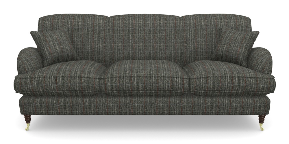 Product photograph of Kentwell 4 Seater 3 Hump Sofa In Harris Tweed House - Harris Tweed House Grey from Sofas and Stuff Limited