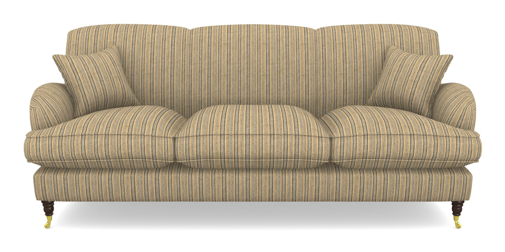Product photograph of Kentwell 4 Seater 3 Hump Sofa In Cloth 22 Weaves - North Cascades - Amber from Sofas and Stuff Limited
