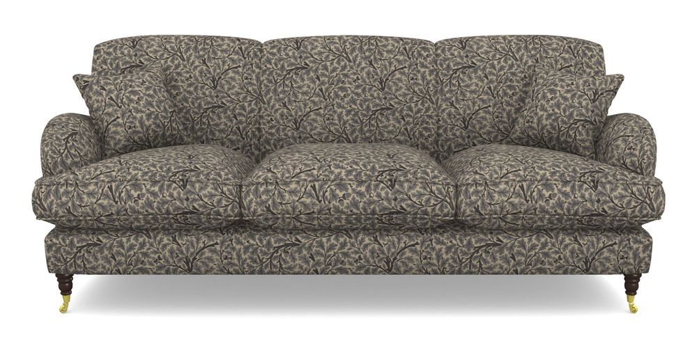 Product photograph of Kentwell 4 Seater 3 Hump Sofa In V A Drawn From Nature Collection - Oak Tree - Navy from Sofas and Stuff Limited