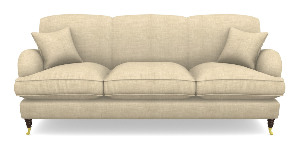 Product photograph of Kentwell 4 Seater 3 Hump Sofa In Posh Linen - Oatmeal from Sofas and Stuff Limited