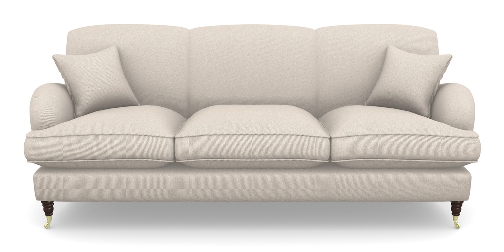 Product photograph of Kentwell 4 Seater 3 Hump Sofa In Two Tone Plain - Biscuit from Sofas and Stuff Limited