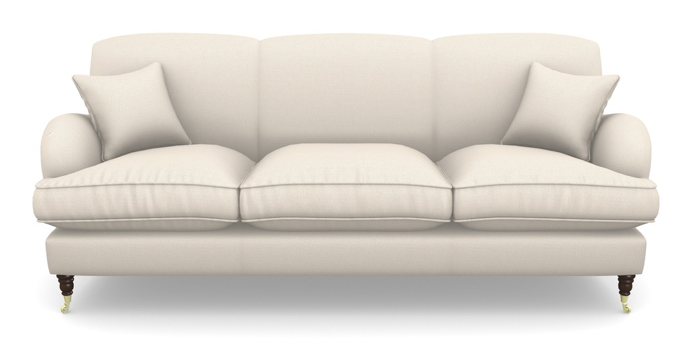 Product photograph of Kentwell 4 Seater 3 Hump Sofa In Two Tone Plain - Calico from Sofas and Stuff Limited