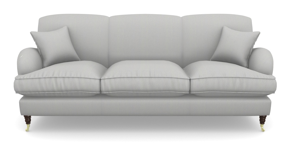 Product photograph of Kentwell 4 Seater 3 Hump Sofa In Two Tone Plain - Grey from Sofas and Stuff Limited