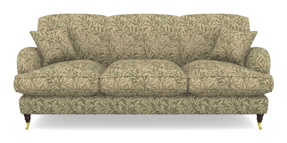 Product photograph of Kentwell 4 Seater 3 Hump Sofa In V A Drawn From Nature - Willow Bough Large - Light Green from Sofas and Stuff Limited