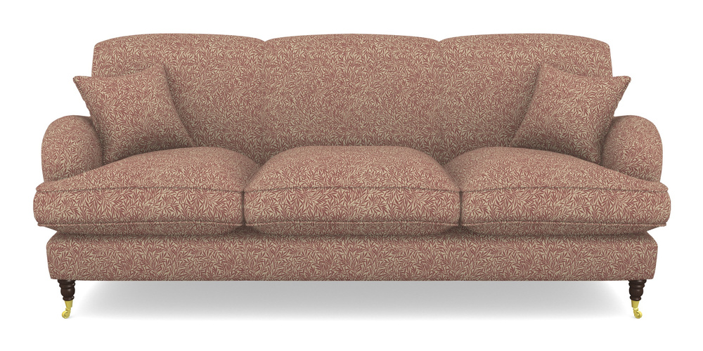 Product photograph of Kentwell 4 Seater 3 Hump Sofa In V A Drawn From Nature Collection - Willow - Red from Sofas and Stuff Limited