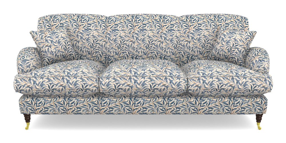 Product photograph of Kentwell 4 Seater 3 Hump Sofa In William Morris Collection - Willow Boughs - Woad from Sofas and Stuff Limited