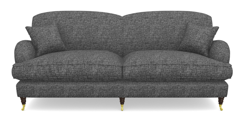 Product photograph of Kentwell 4 Seater 2 Hump Split Sofa In Aqua Clean Hove - Charcoal from Sofas and Stuff Limited