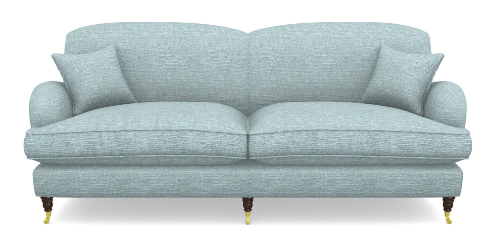 Product photograph of Kentwell 4 Seater 2 Hump Split Sofa In Aqua Clean Hove - Duck Egg from Sofas and Stuff Limited