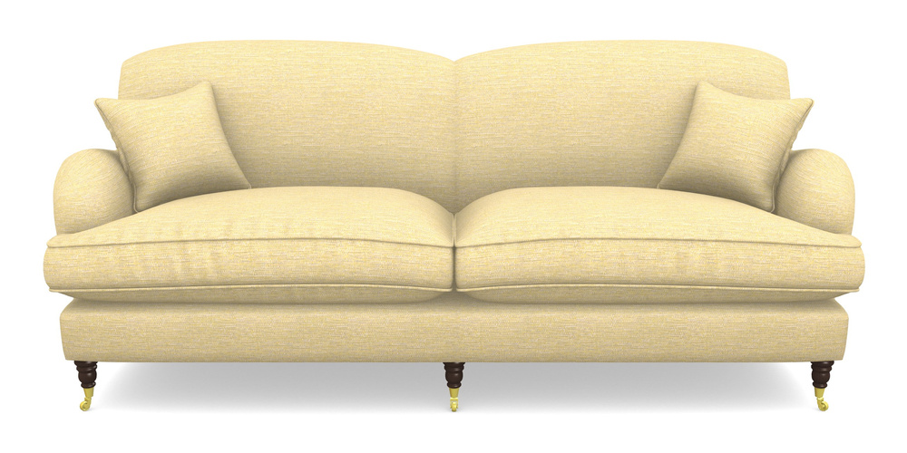 Product photograph of Kentwell 4 Seater 2 Hump Split Sofa In Aqua Clean Hove - Lemon from Sofas and Stuff Limited