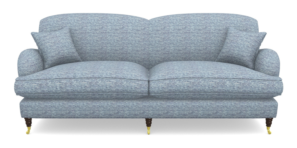 Product photograph of Kentwell 4 Seater 2 Hump Split Sofa In Aqua Clean Oban - Denim from Sofas and Stuff Limited