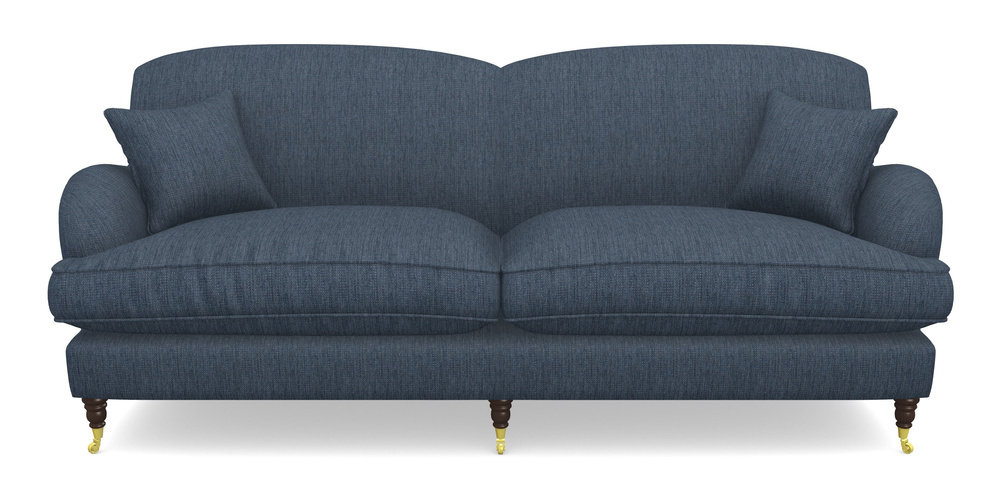 Product photograph of Kentwell 4 Seater 2 Hump Split Sofa In Aqua Clean Tenby - Navy from Sofas and Stuff Limited