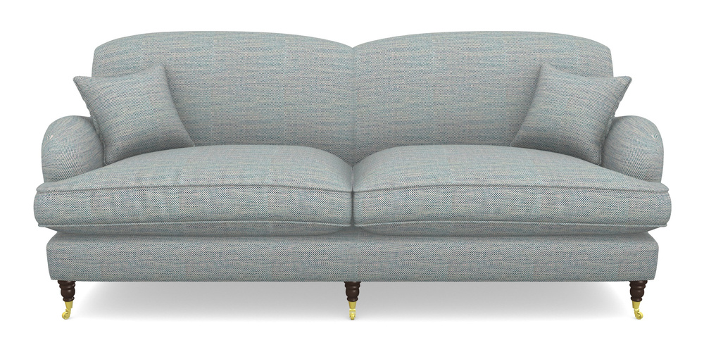 Product photograph of Kentwell 4 Seater 2 Hump Split Sofa In Basket Weave - Blue from Sofas and Stuff Limited