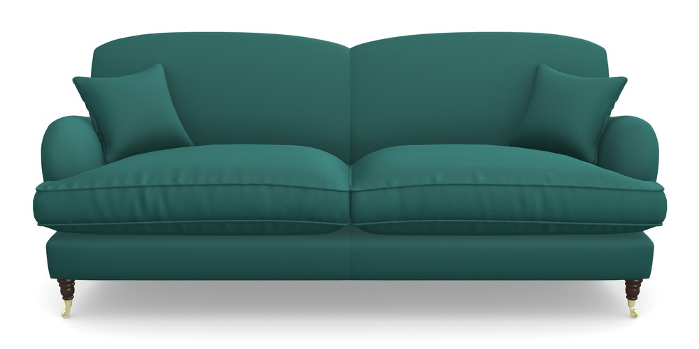 Product photograph of Kentwell 4 Seater 2 Hump Split Sofa In Clever Glossy Velvet - Kingfisher from Sofas and Stuff Limited