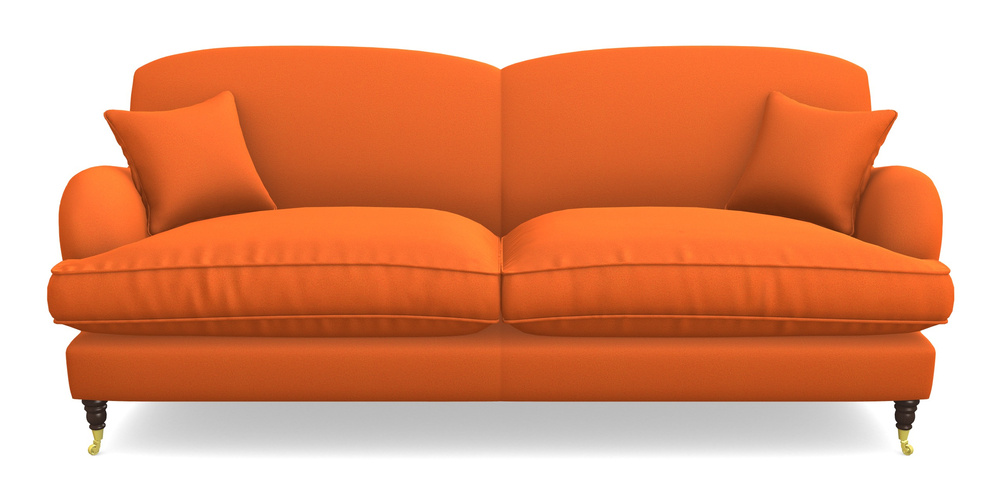 Product photograph of Kentwell 4 Seater 2 Hump Split Sofa In Clever Glossy Velvet - Seville from Sofas and Stuff Limited