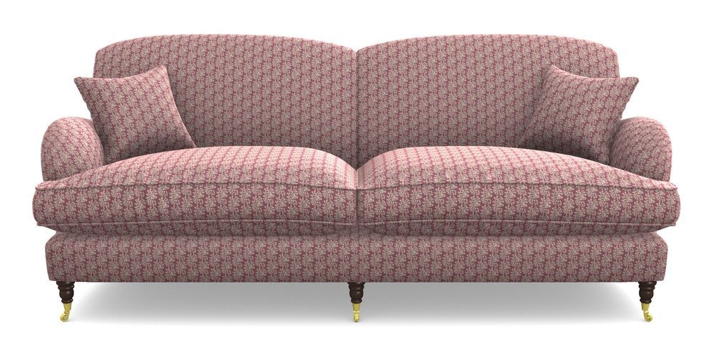 Product photograph of Kentwell 4 Seater 2 Hump Split Sofa In Cloth 21 - Spring Twig - Cassis from Sofas and Stuff Limited