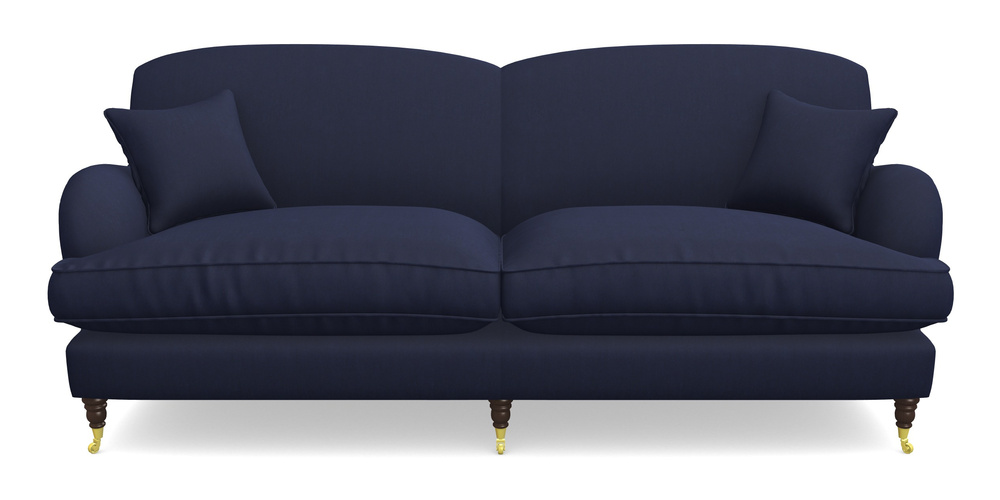 Product photograph of Kentwell 4 Seater 2 Hump Split Sofa In Clever Tough And Eco Velvet - Indigo from Sofas and Stuff Limited