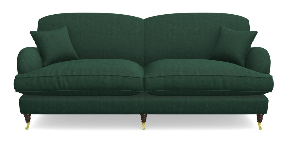 Product photograph of Kentwell 4 Seater 2 Hump Split Sofa In Clever Tough And Eco Velvet - Pine from Sofas and Stuff Limited