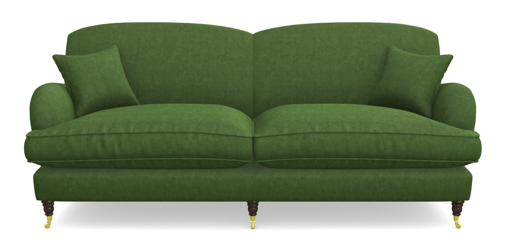 Product photograph of Kentwell 4 Seater 2 Hump Split Sofa In Clever Tough And Eco Velvet - Shamrock from Sofas and Stuff Limited