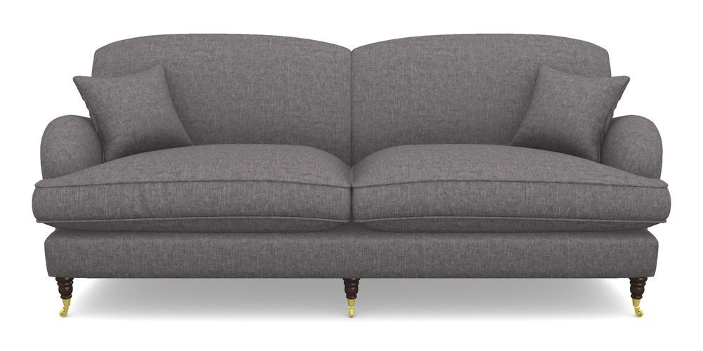 Product photograph of Kentwell 4 Seater 2 Hump Split Sofa In Easy Clean Plain - Ash from Sofas and Stuff Limited