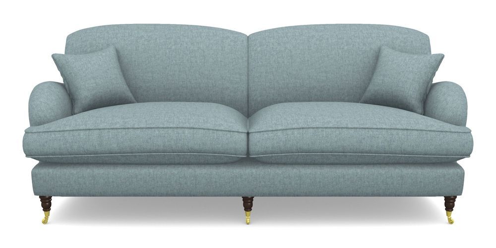 Product photograph of Kentwell 4 Seater 2 Hump Split Sofa In Easy Clean Plain - Polar from Sofas and Stuff Limited