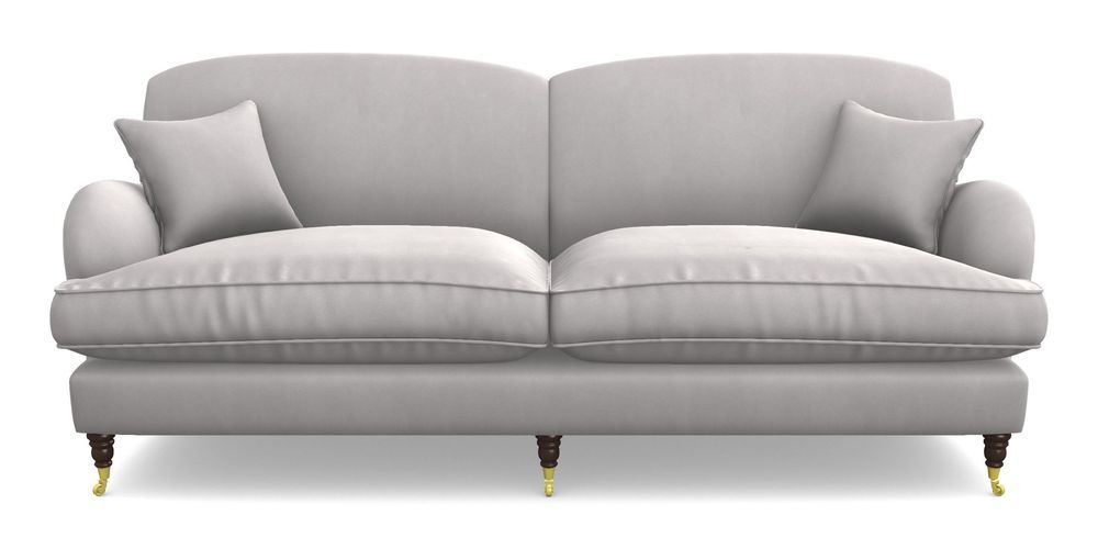 Product photograph of Kentwell 4 Seater 2 Hump Split Sofa In House Clever Velvet - Mist from Sofas and Stuff Limited