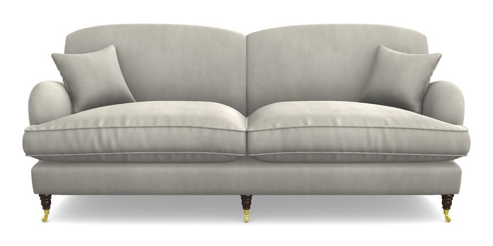 Product photograph of Kentwell 4 Seater 2 Hump Split Sofa In House Clever Velvet - Stone from Sofas and Stuff Limited