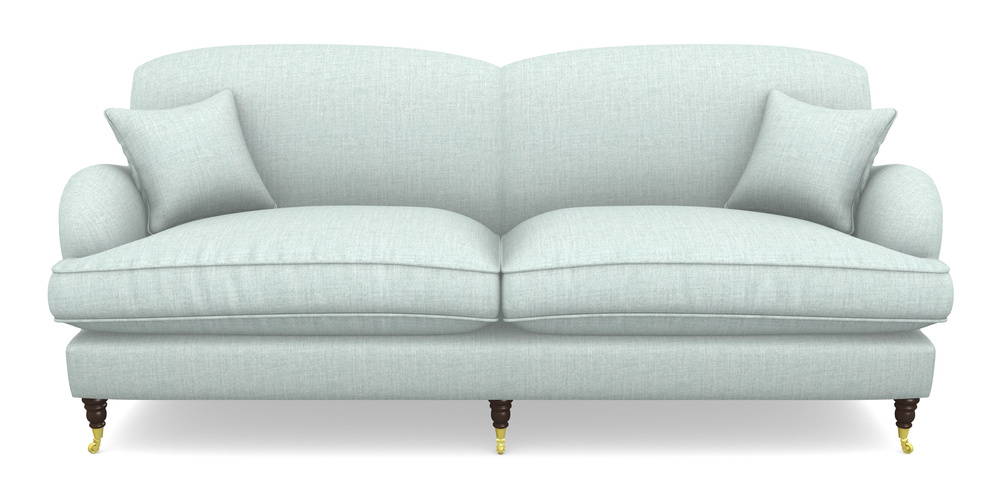 Product photograph of Kentwell 4 Seater 2 Hump Split Sofa In House Plain - Aqua from Sofas and Stuff Limited