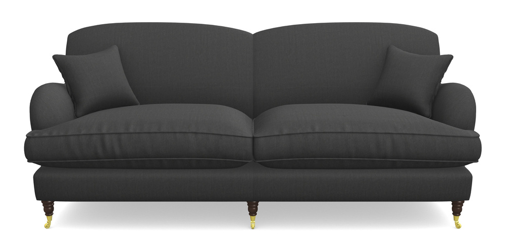 Product photograph of Kentwell 4 Seater 2 Hump Split Sofa In House Velvet - Charcoal from Sofas and Stuff Limited