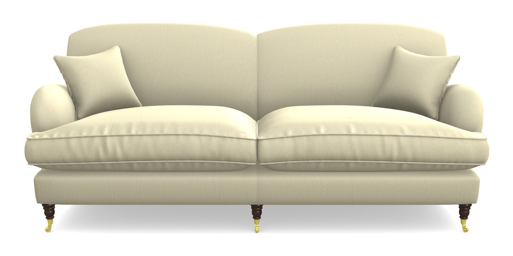 Product photograph of Kentwell 4 Seater 2 Hump Split Sofa In House Velvet - Latte from Sofas and Stuff Limited