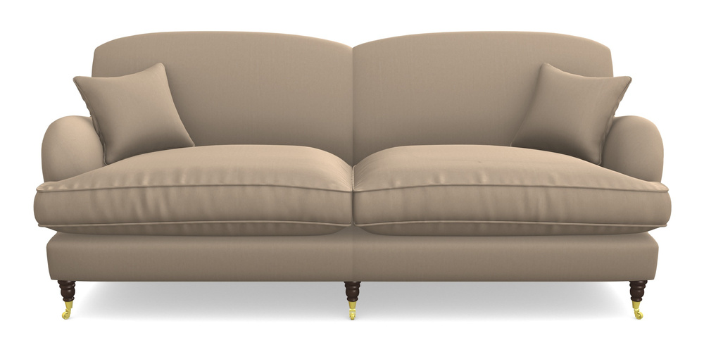 Product photograph of Kentwell 4 Seater 2 Hump Split Sofa In House Velvet - Linen from Sofas and Stuff Limited