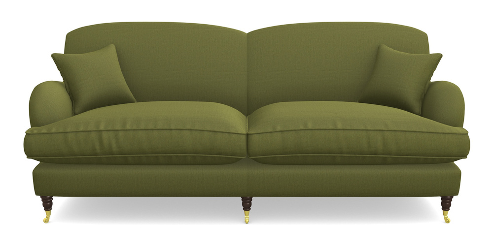 Product photograph of Kentwell 4 Seater 2 Hump Split Sofa In House Velvet - Olive from Sofas and Stuff Limited