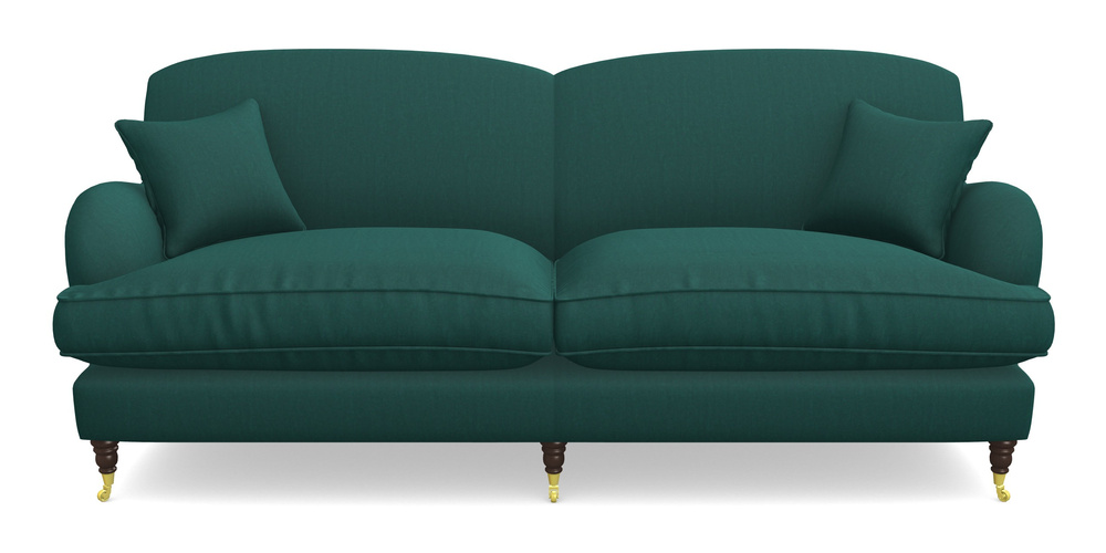 Product photograph of Kentwell 4 Seater 2 Hump Split Sofa In House Velvet - Peacock from Sofas and Stuff Limited