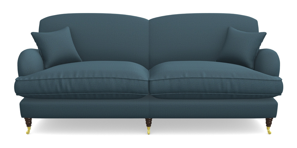 Product photograph of Kentwell 4 Seater 2 Hump Split Sofa In House Velvet - Petrol from Sofas and Stuff Limited