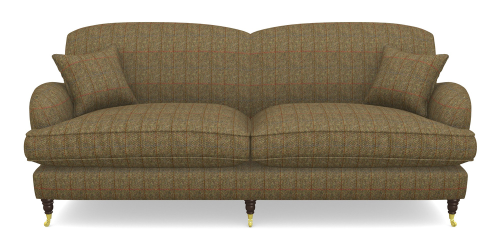 Product photograph of Kentwell 4 Seater 2 Hump Split Sofa In Harris Tweed House - Harris Tweed House Green from Sofas and Stuff Limited