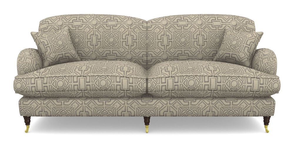 Product photograph of Kentwell 4 Seater 2 Hump Split Sofa In Rhs Collection - Large Knot Garden Linen - Grey from Sofas and Stuff Limited