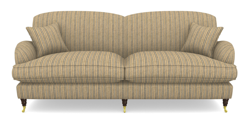 Product photograph of Kentwell 4 Seater 2 Hump Split Sofa In Cloth 22 Weaves - North Cascades - Amber from Sofas and Stuff Limited