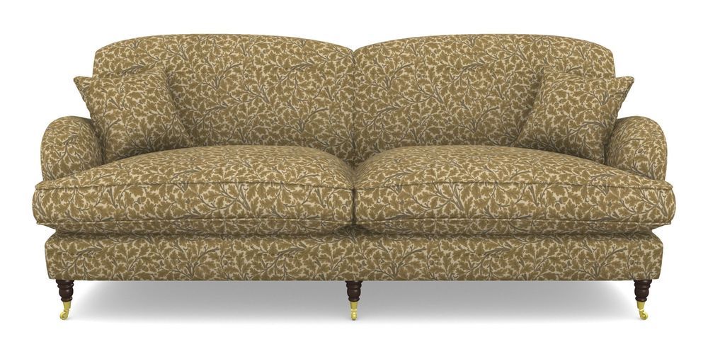 Product photograph of Kentwell 4 Seater 2 Hump Split Sofa In V A Drawn From Nature Collection - Oak Tree - Gold from Sofas and Stuff Limited