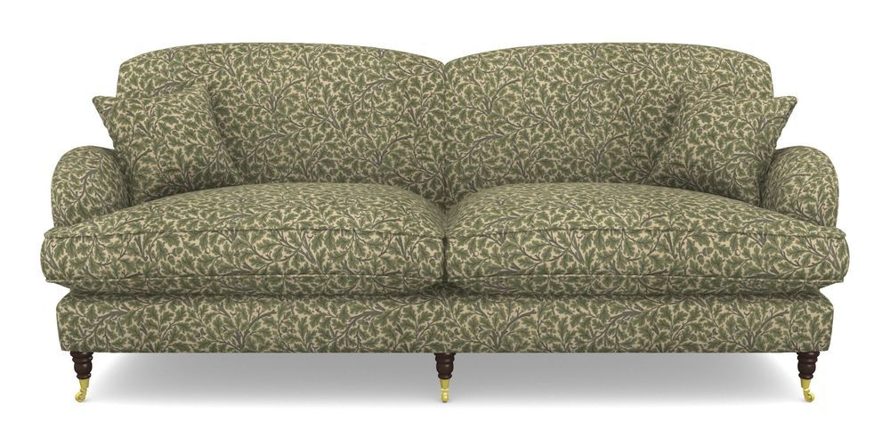 Product photograph of Kentwell 4 Seater 2 Hump Split Sofa In V A Drawn From Nature Collection - Oak Tree - Light Green from Sofas and Stuff Limited