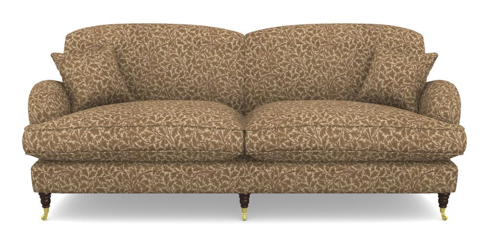 Product photograph of Kentwell 4 Seater 2 Hump Split Sofa In V A Drawn From Nature Collection - Oak Tree - Terracotta from Sofas and Stuff Limited