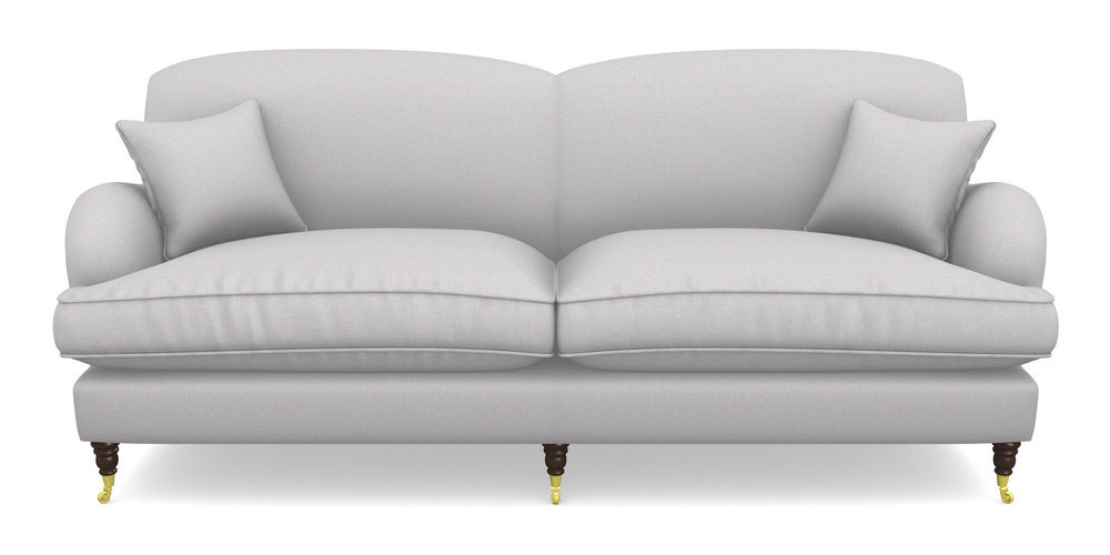 Product photograph of Kentwell 4 Seater 2 Hump Split Sofa In Plain Linen Cotton - Seal from Sofas and Stuff Limited