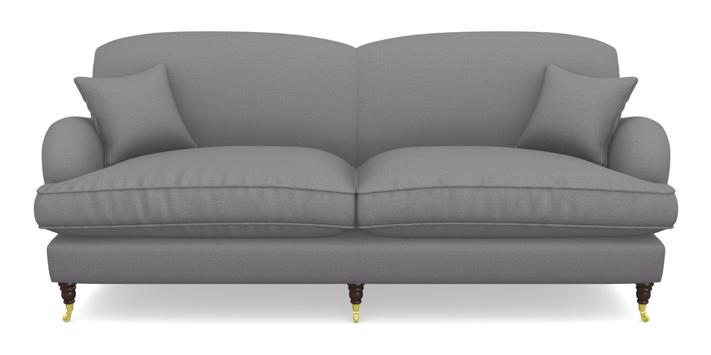 Product photograph of Kentwell 4 Seater 2 Hump Split Sofa In Plain Linen Cotton - Thor from Sofas and Stuff Limited