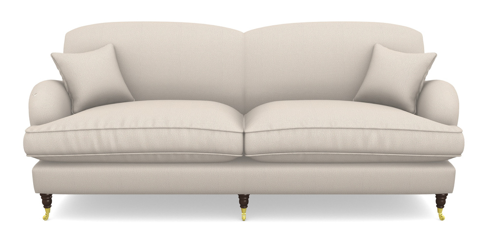 Product photograph of Kentwell 4 Seater 2 Hump Split Sofa In Two Tone Plain - Biscuit from Sofas and Stuff Limited