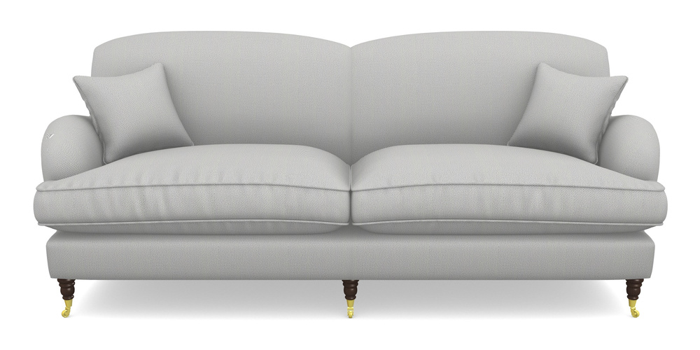 Product photograph of Kentwell 4 Seater 2 Hump Split Sofa In Two Tone Plain - Grey from Sofas and Stuff Limited