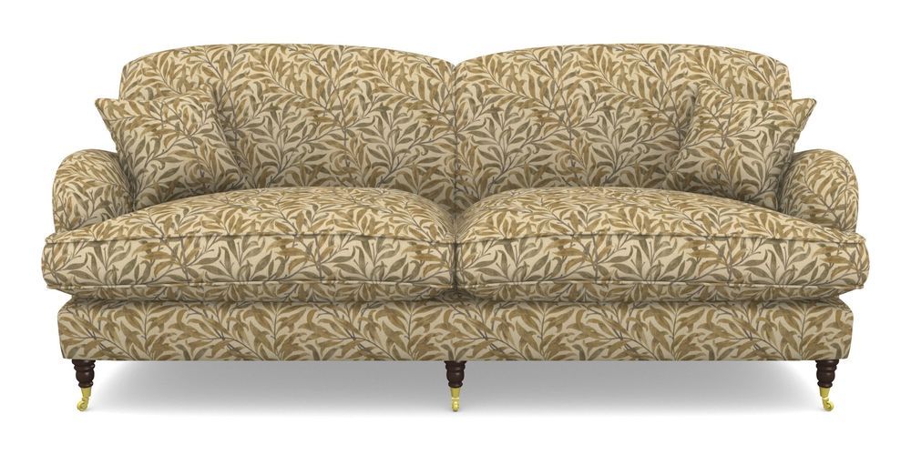 Product photograph of Kentwell 4 Seater 2 Hump Split Sofa In V A Drawn From Nature - Willow Bough Large - Gold from Sofas and Stuff Limited