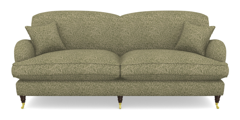 Product photograph of Kentwell 4 Seater 2 Hump Split Sofa In V A Drawn From Nature Collection - Willow - Light Green from Sofas and Stuff Limited