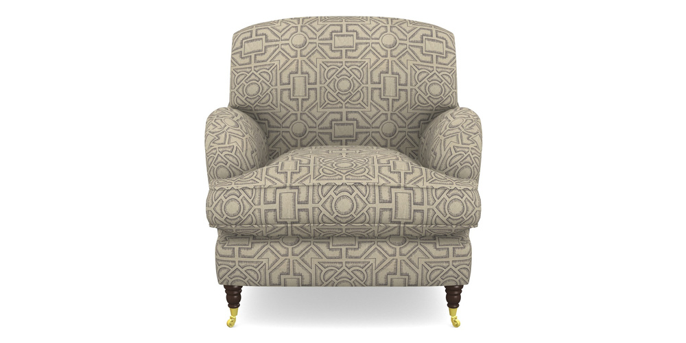 Product photograph of Kentwell Ladies Chair In Rhs Collection - Large Knot Garden Linen - Grey from Sofas and Stuff Limited